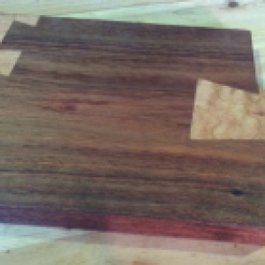 Silky Oak and Redgum Dovetailed Chopping Board