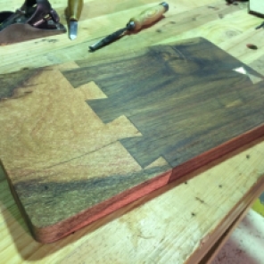 Silky Oak and Red Gum Serving Tray